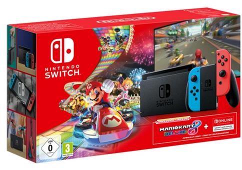 Nintendo Switch Mario Kart Deluxe 8 Bundle + 7GB LTE