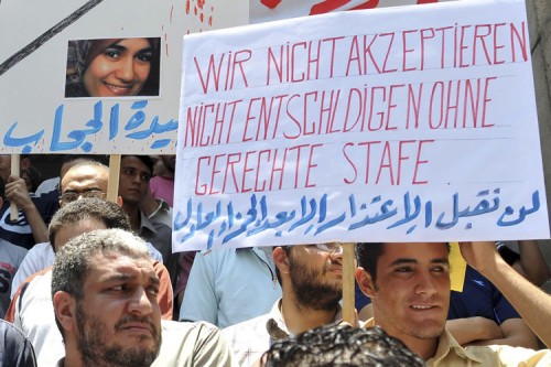 Mideast Egypt Germany Court Stabbing