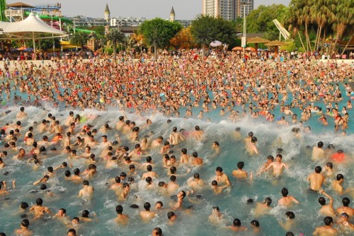 April 30, 2012 - Nanning, Chuna - NANNING, CHINA - APRIL 30:   People enjoy the cool water in a swimming pool on April 30, 2012 in Nanning, Guangxi Zhuang Autonomous Region of China. (Credit Image: Â© ChinaFotoPress/ZUMAPRESS.com) 

***** Online: Report online usage by emailing the caption info to wsj@zumapress.com *****