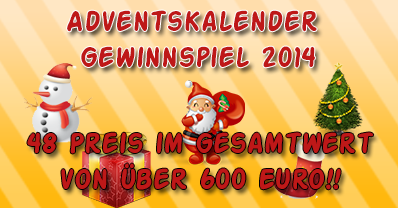 Adventskalender Gewinnspiel 2014